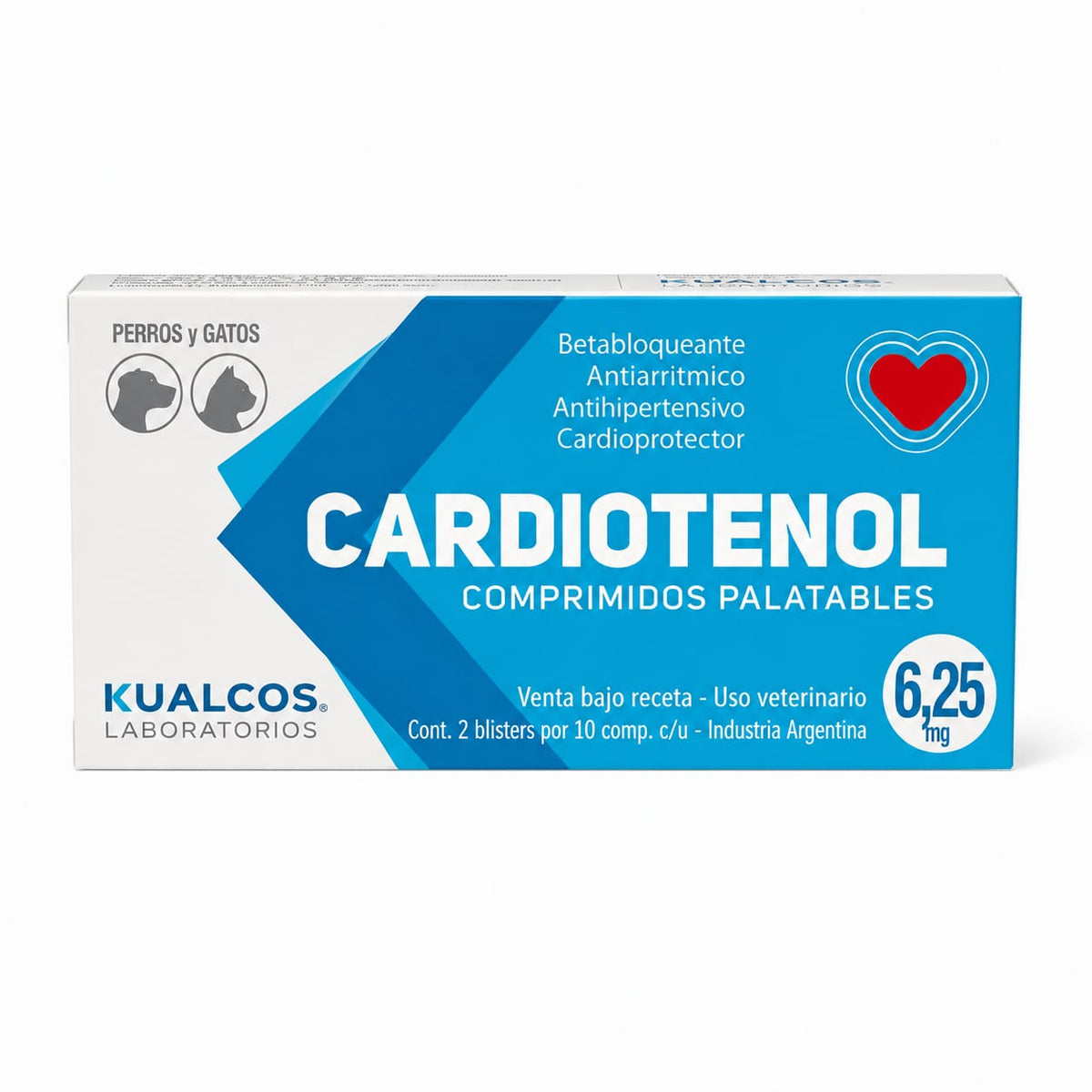 CARDIOTENOL 6.25 mg x 20 comp