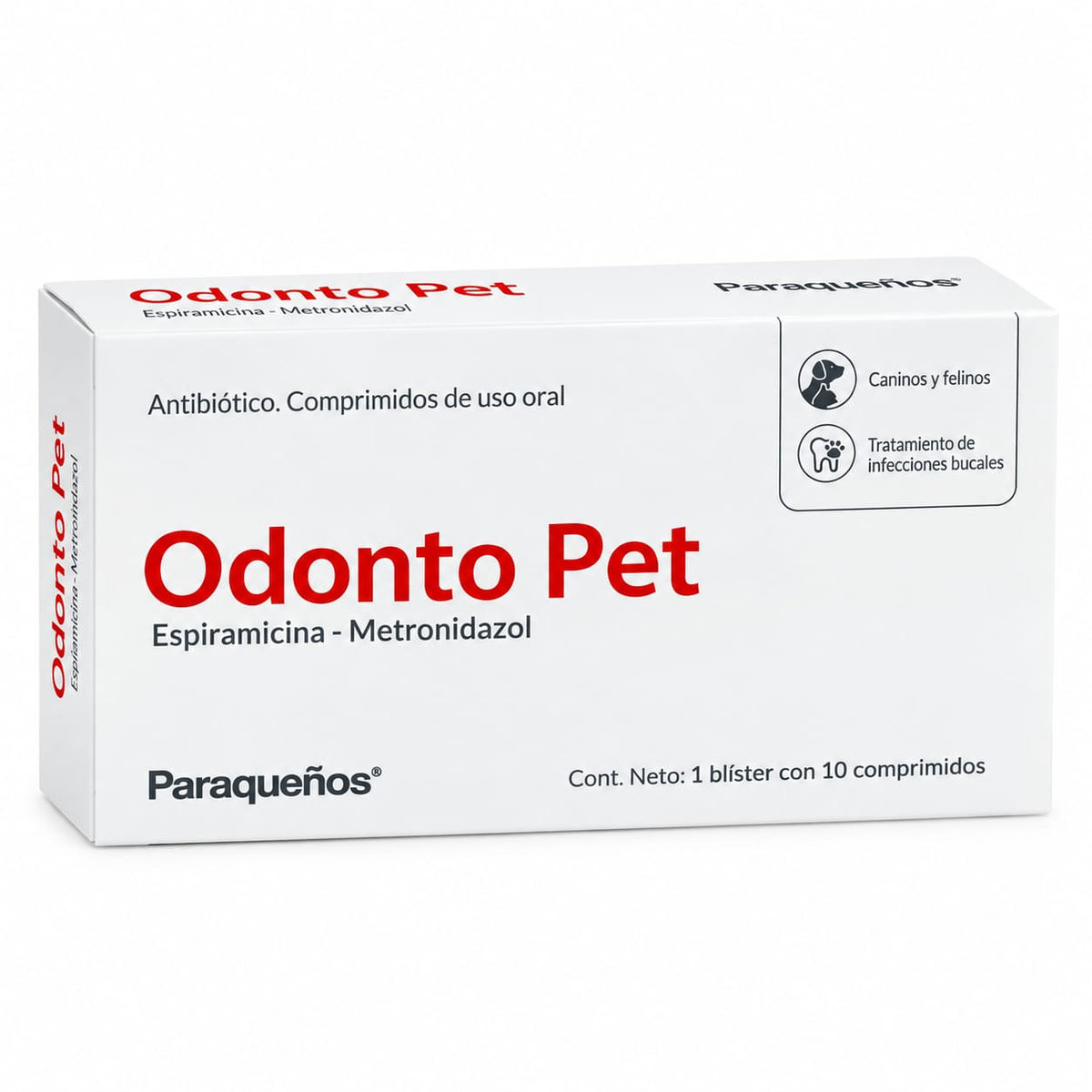 ODONTO PET 750 mg x 10 comp