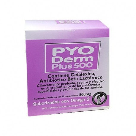 PYO DERM PLUS 500 x 100 comp