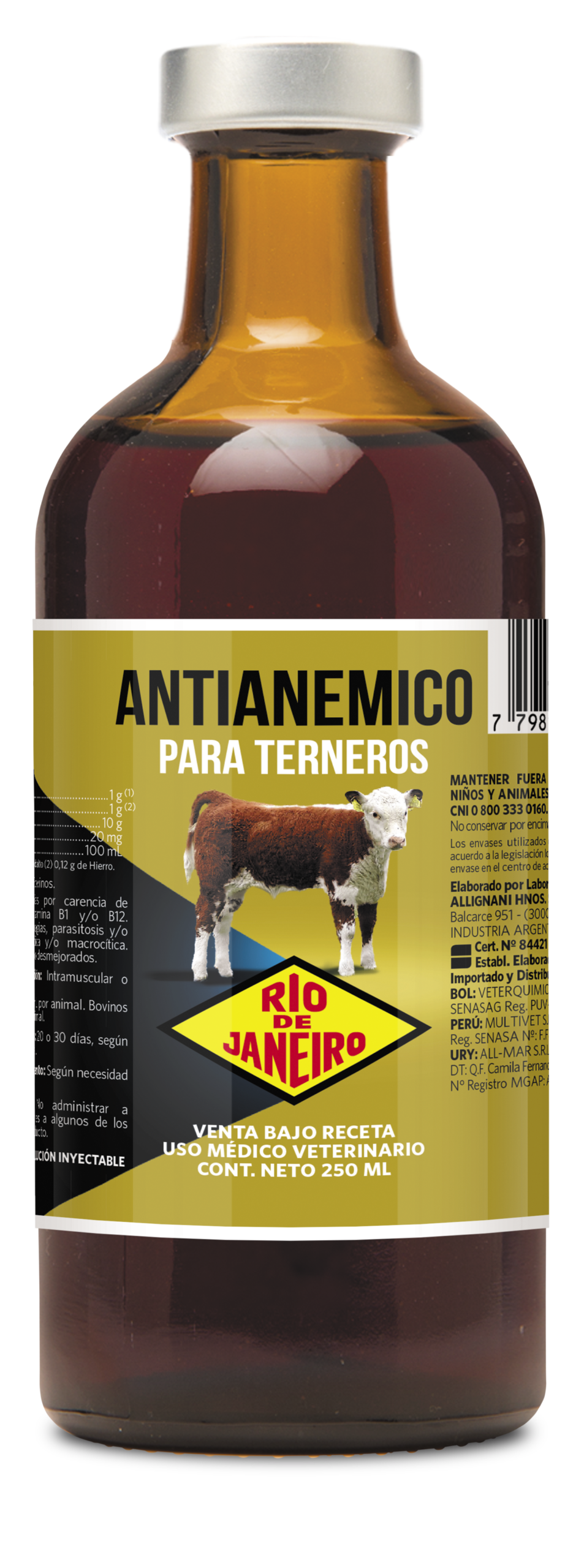 ANTIANEMICO PARA TERNEROS x 25 ml