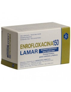ENROFLOXACINA LAMAR 150 mg x 100 comp