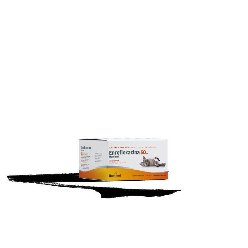 ENROFLOXACINA 50 mg RUMINAL x 100 comp