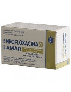 ENROFLOXACINA 50 LAMAR mg x 120 comp