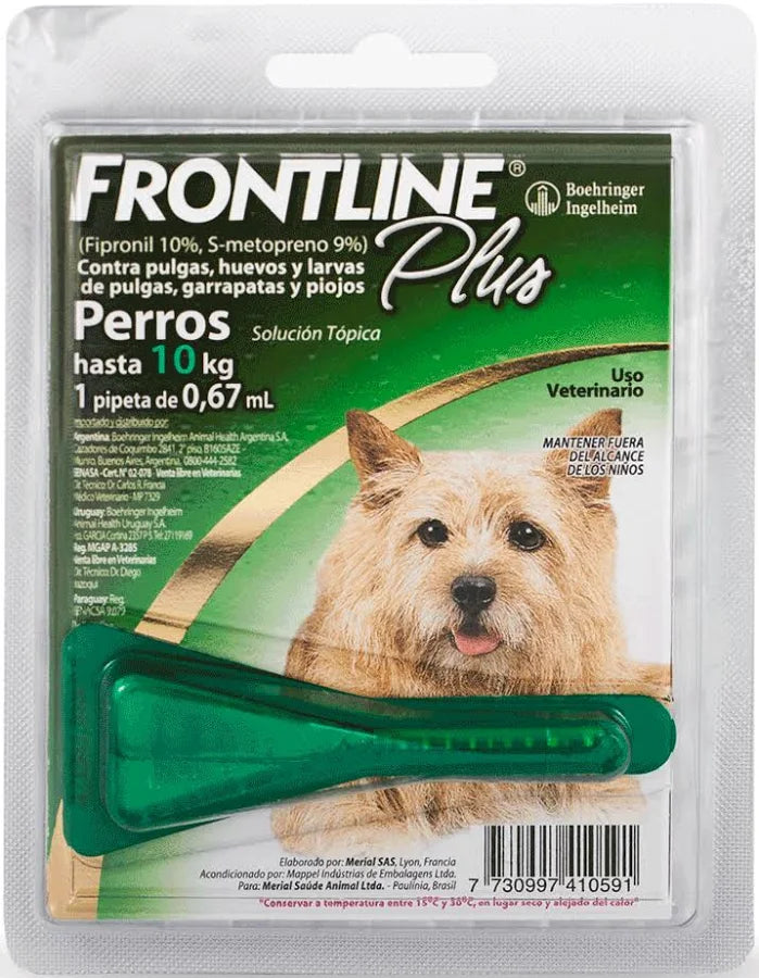 FRONTLINE PLUS 10 Kg x 1 pipeta