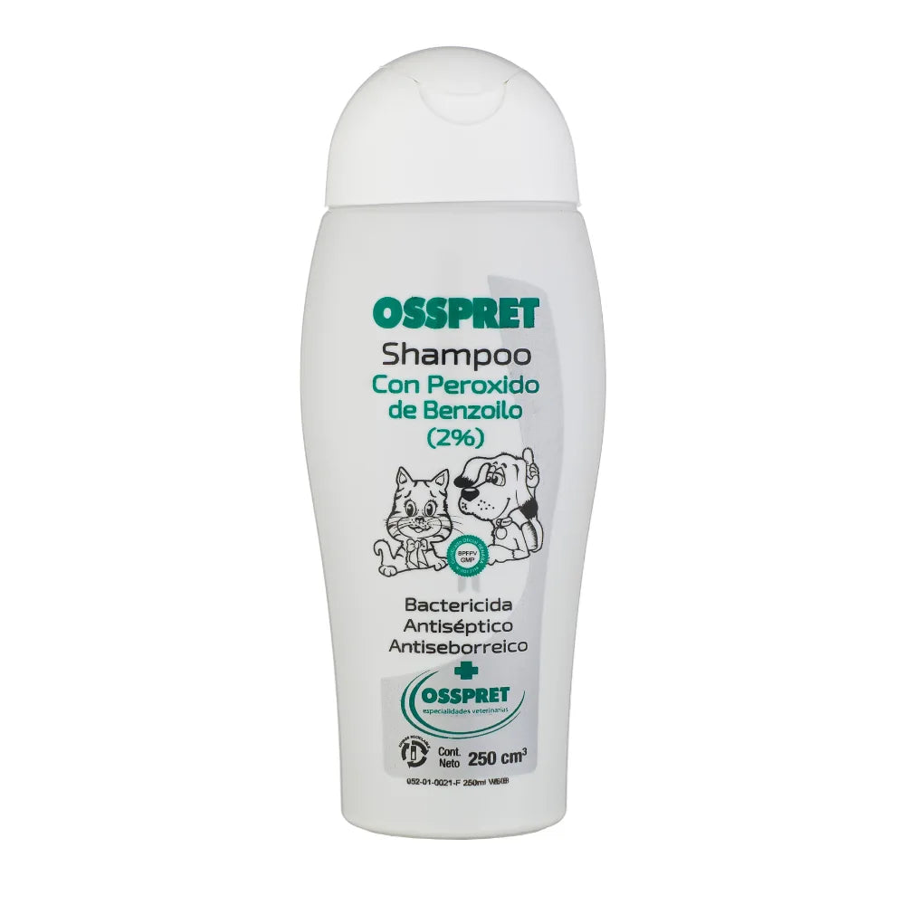 SHAMPOO PEROXIDO BENZOILO x 250 ml