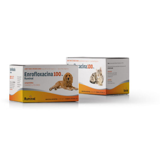 ENROFLOXACINA 100 mg RUMINAL x 100 comp