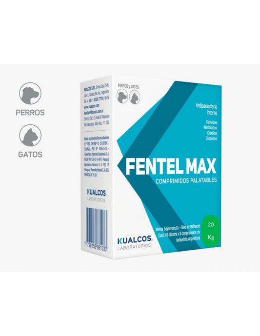 FENTEL MAX 2200 mg 20 Kgs x 30 comp
