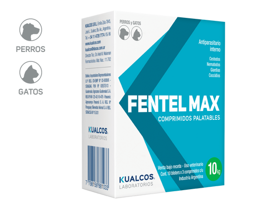 FENTEL MAX 1100 mg 10 Kgs x 30 comp