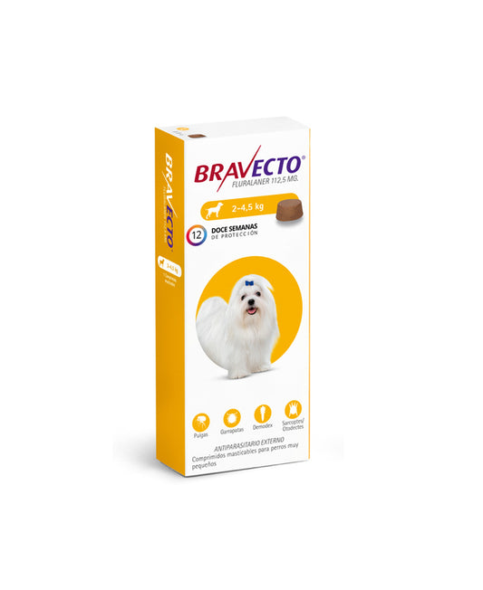 BRAVECTO PERROS H 4.5 Kgs x 1 u