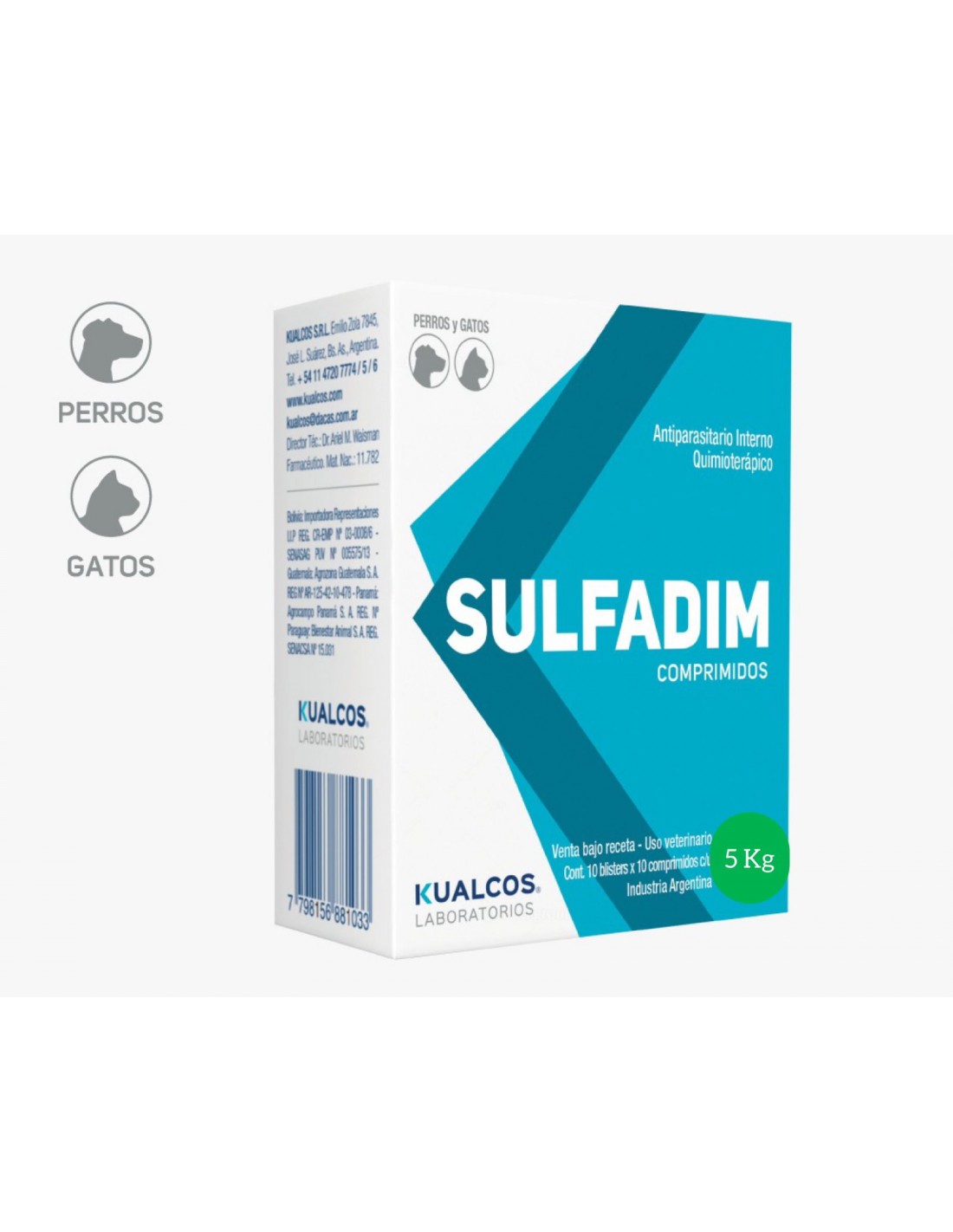 SULFADIM 5 Kgs x 100 comp