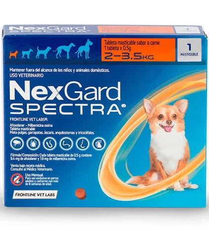 NEXGARD SPECTRA PP H 3.5 Kgs x 1 u