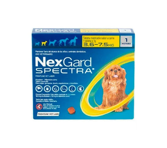 NEXGARD SPECTRA P H 7.5 Kgs x 1 u