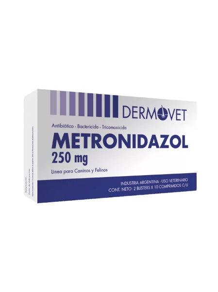 METRONIDAZOL DERMOVET 250 ng x 20 comp