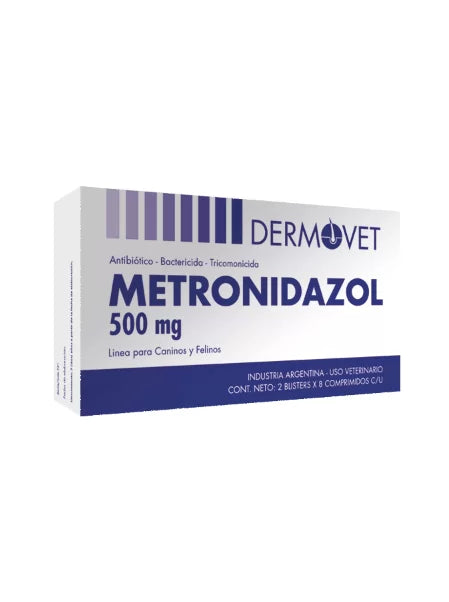 METRONIDAZOL DERMOVET 500 mg x 16 comp