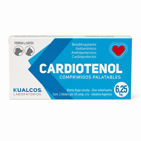 CARDIOTENOL 6.25 mg x 20 comp