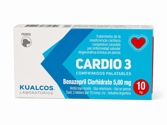 CARDIO 3 H 10 Kgs x 20 comp