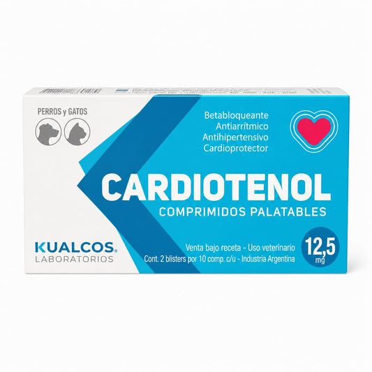 CARDIOTENOL 12.5 mg X 20 comp