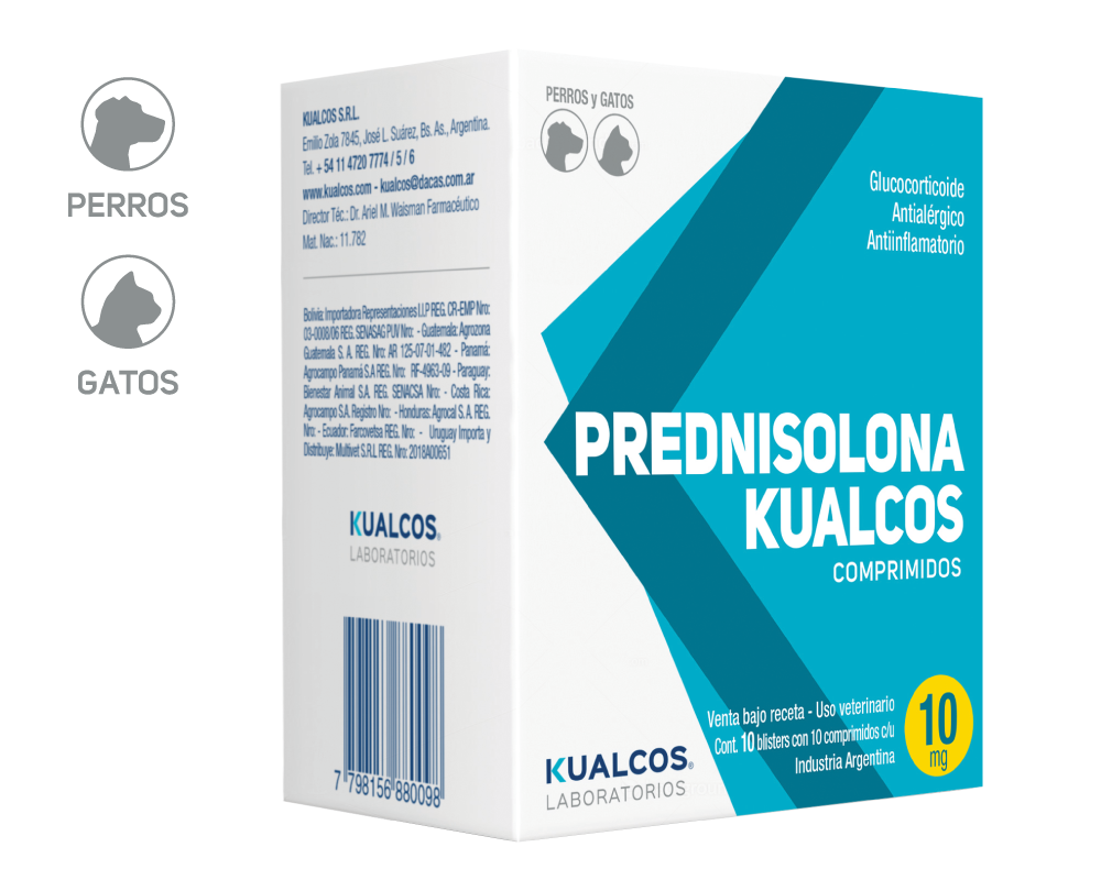 PREDNISOLONA 10 mg KUALCOS x 100 comp
