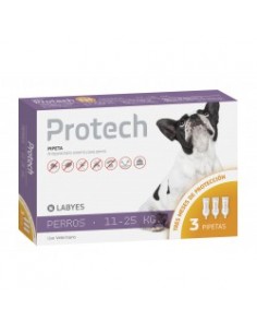 PROTECH TRIPACK PERRO H 25 Kgs x 3 pipetas
