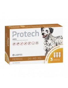 PROTECH TRIPACK PERRO H 40 Kgs x 3 pipetas