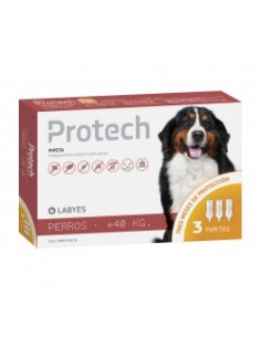 PROTECH TRIPACK PERRO MAS de 40 Kgs x 3 pipetas