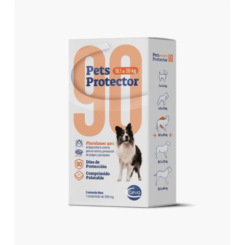 PETS PROTECTOR 90 PERRO de 10.1 a 20 Kgs x 1 comp