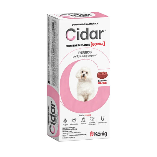CIDAR PERROS 3.1 a 6 Kgs x 1 comp