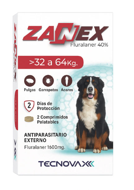 ZANEX 1600 mg PERROS H 64 Kgs