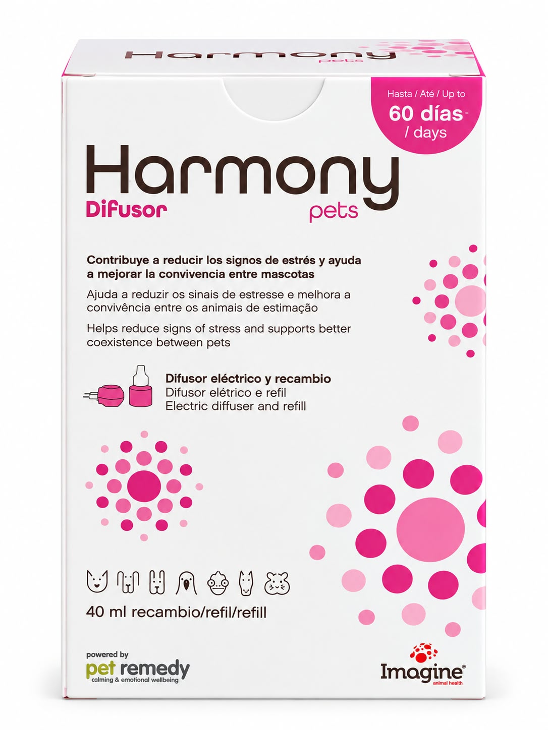 HARMONY PETS DIFUSOR + 1 RECARGA x 40 ml