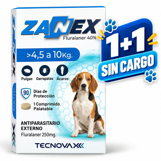 ZANEX 250 mg PERROS H 10 Kgs