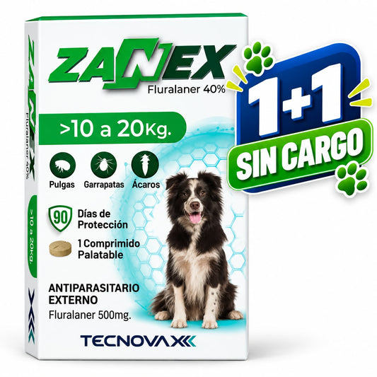 ZANEX 500 mg PERROS H 20 Kgs