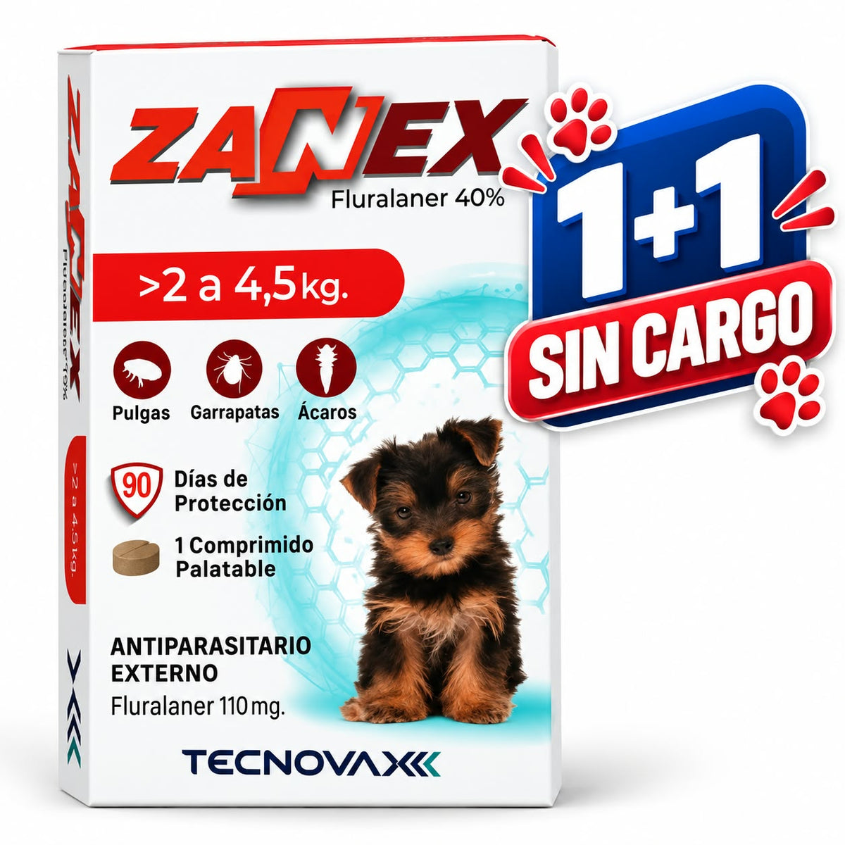 ZANEX 110 mg PERROS H 4.5 Kgs