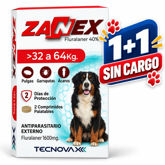 ZANEX 1600 mg PERROS H 64 Kgs